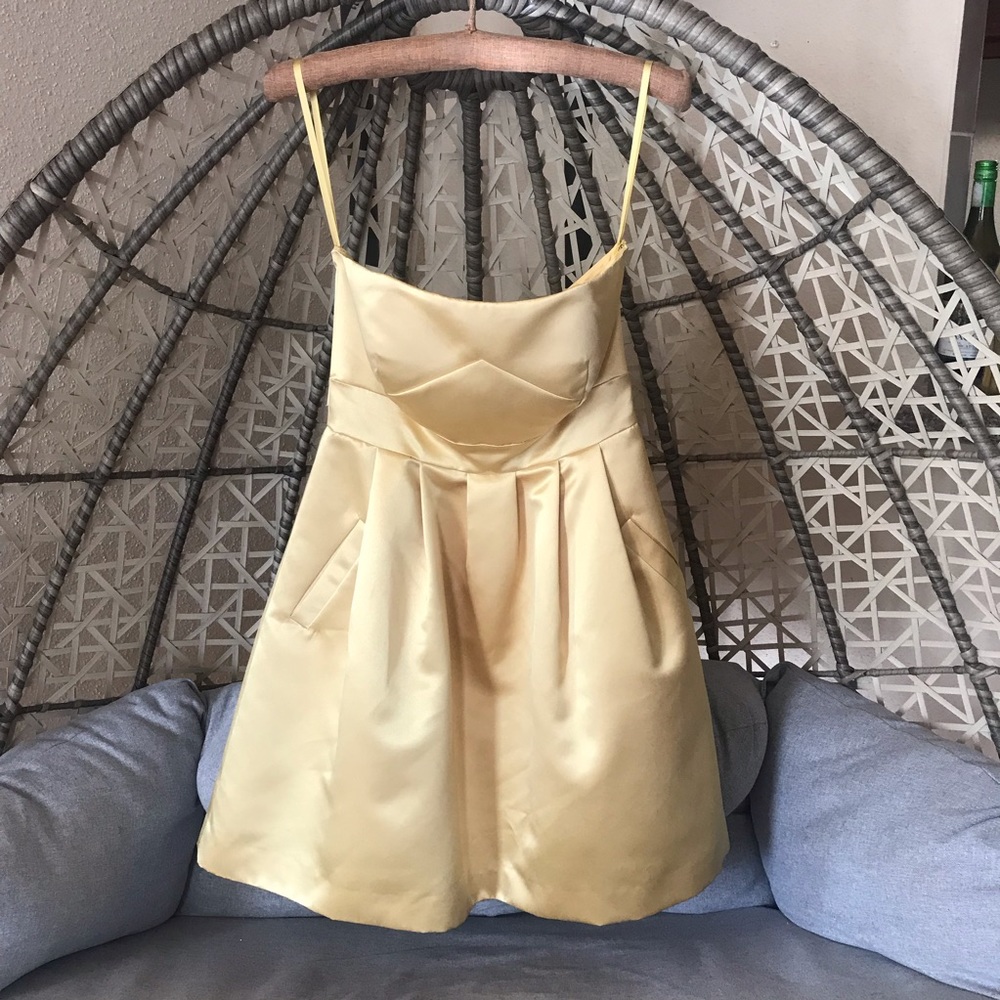 🔥Maxandcleo A-line Mini Dress - Light Yellow